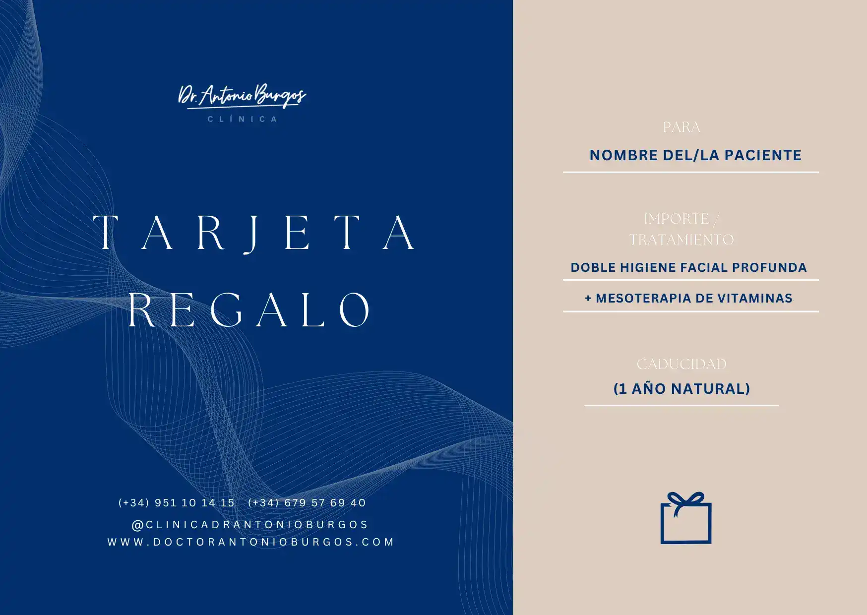Tarjeta Regalo DAB web 1 Clínica Burán